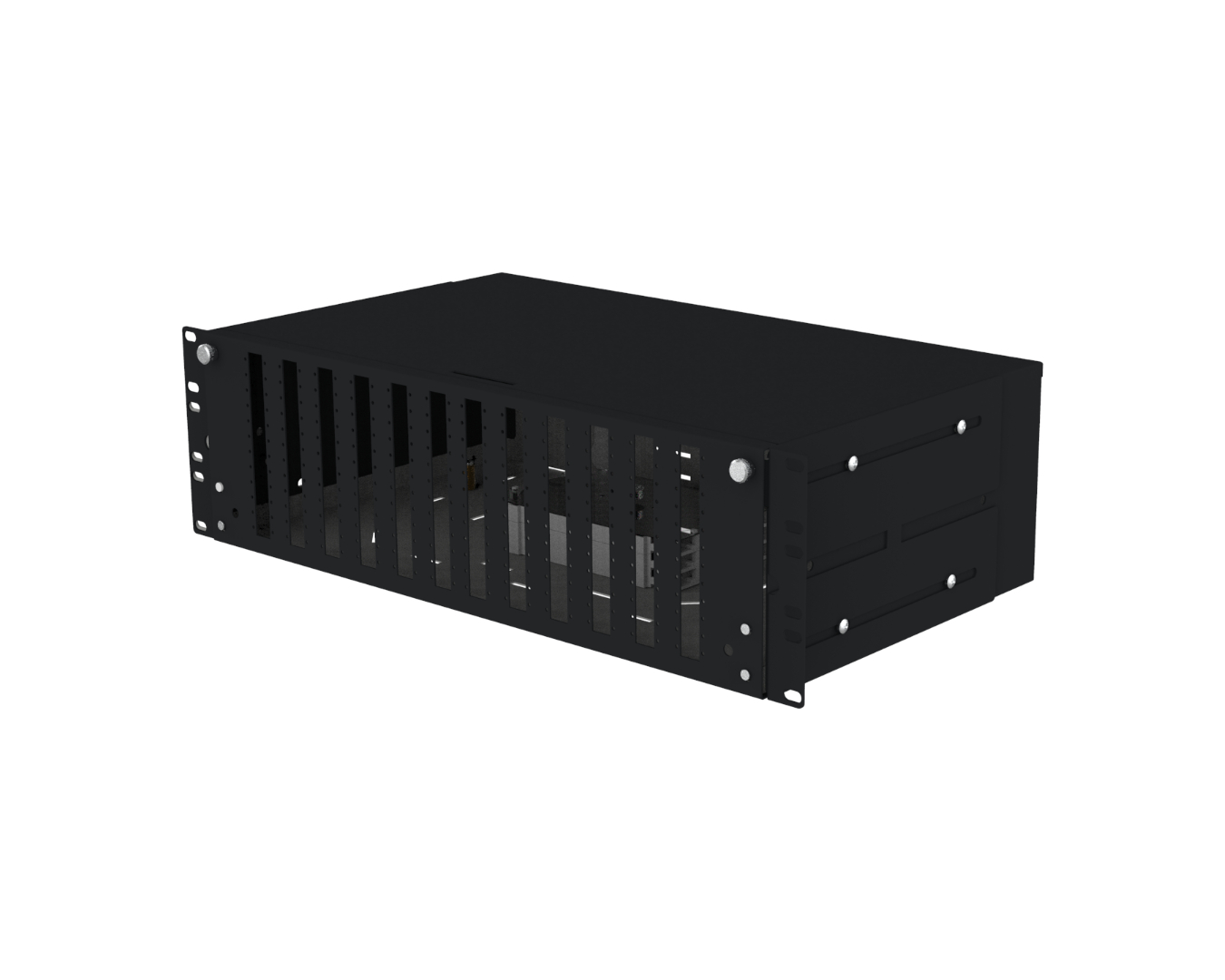 Fiber optic patch panels - pull-out: PSW-E-19"-250-3U-72-SCD-0K3-S-R9005